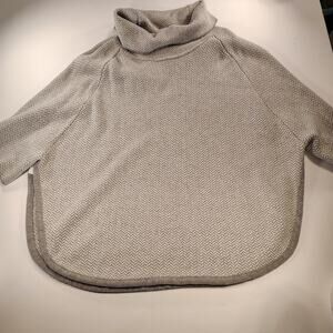 LOFT cowl neck poncho sweater M/L. Super warm and thick